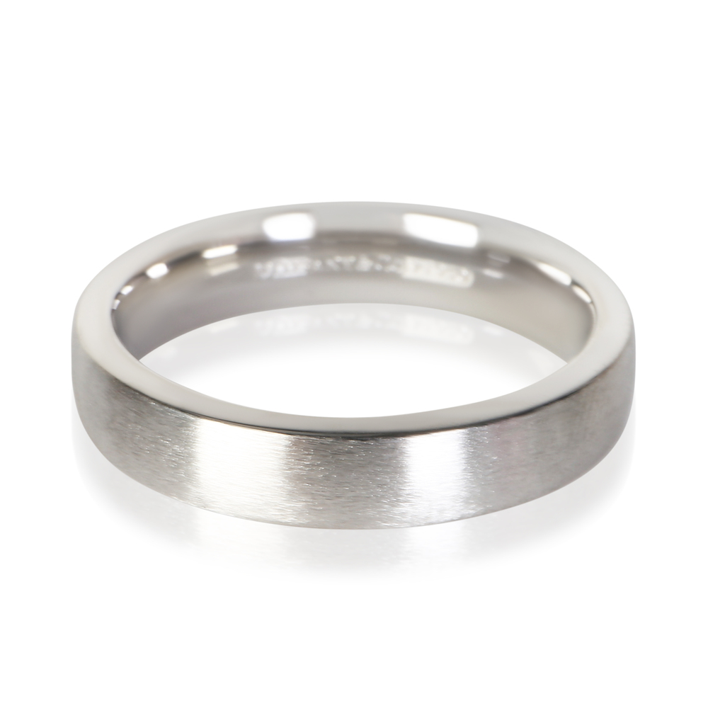Tiffany & Co. Platinum Brushed Finish 5mm Tiffany Forever Wedding Band